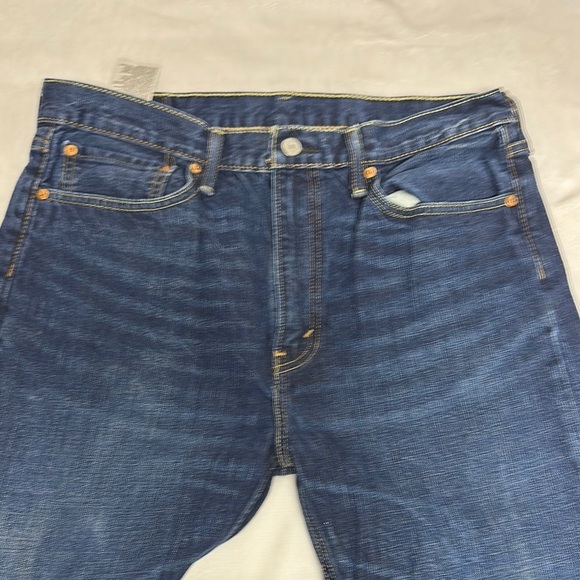 Levi's 522 Men's Straight Jeans - Dark Blue 34x34 - Picture 4 of 8